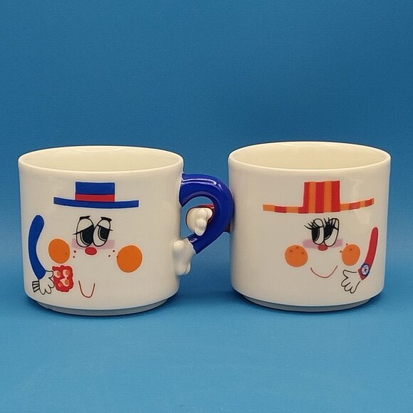 papel Other - Vintage Mr and Mrs Interlocking Arms Mug People Mugs Cups from Papel 1976